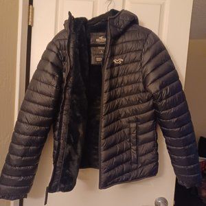 New Men's holister puff hoodie with black sherpa lining